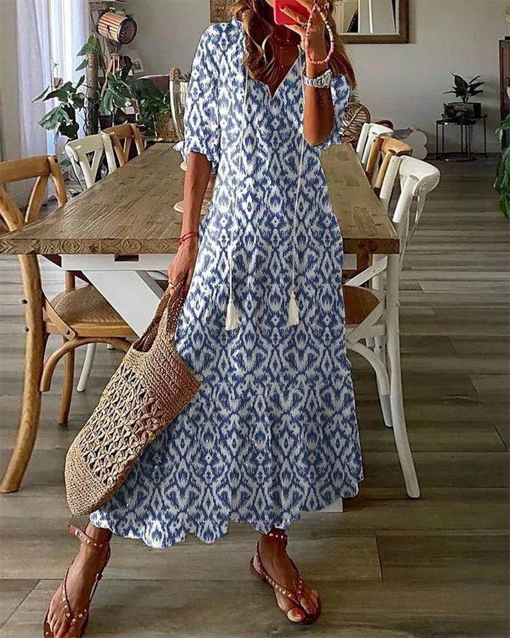 Michaela - Boho Kleid mit Bauchbedeckung