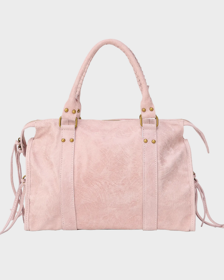 Jane | Vanilla Pink Shoulder Bag with Zipper
