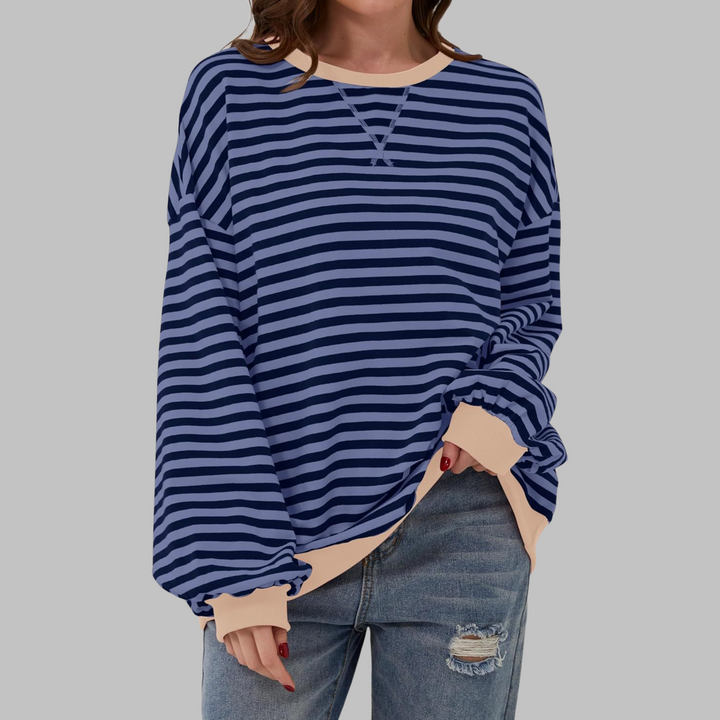 SVEA | Gestreiftes Langarm-Sweatshirt mit Rundhalsausschnitt (1 kaufen, 1 gratis dazu)