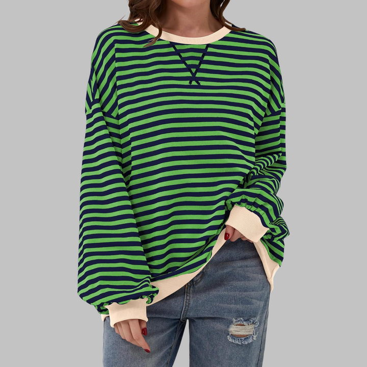 SVEA | Gestreiftes Langarm-Sweatshirt mit Rundhalsausschnitt (1 kaufen, 1 gratis dazu)