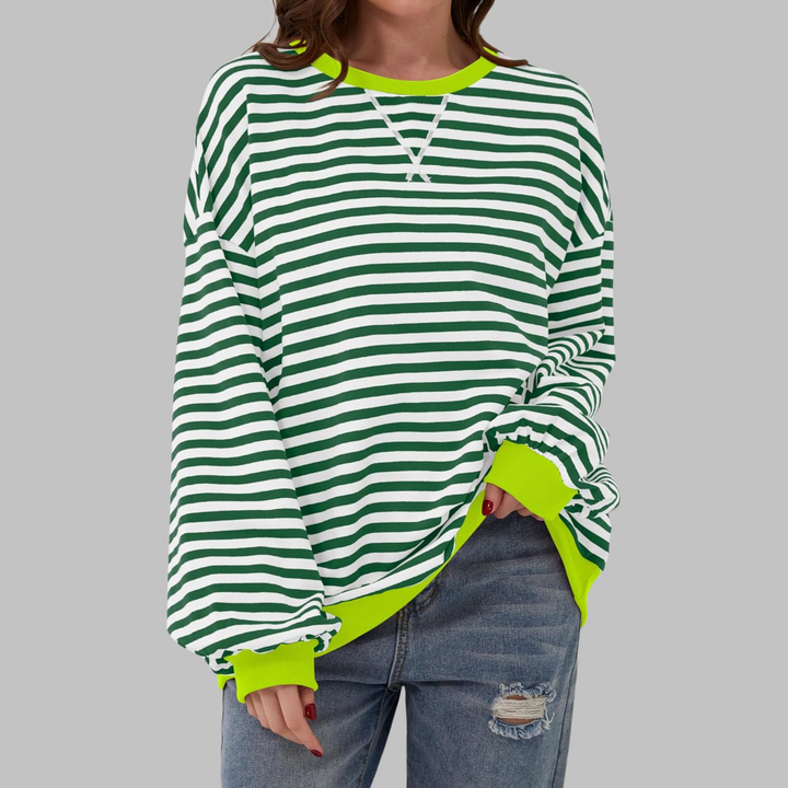 SVEA | Gestreiftes Langarm-Sweatshirt mit Rundhalsausschnitt (1 kaufen, 1 gratis dazu)