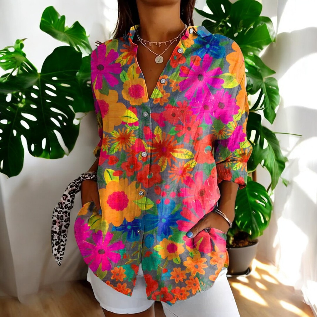 SVEA | Stilvolle Blumenbluse