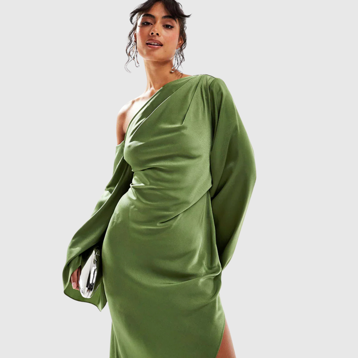 Satin Flow Maxi Dress