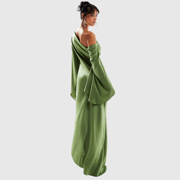 Satin Flow Maxi Dress