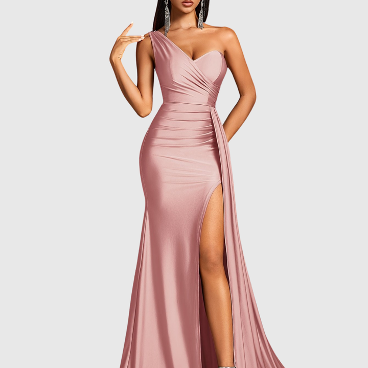 One-Shoulder Mermaid Gown