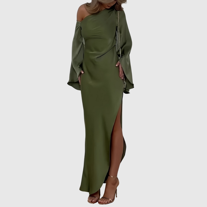 Elegant One‑Shoulder Evening Dress