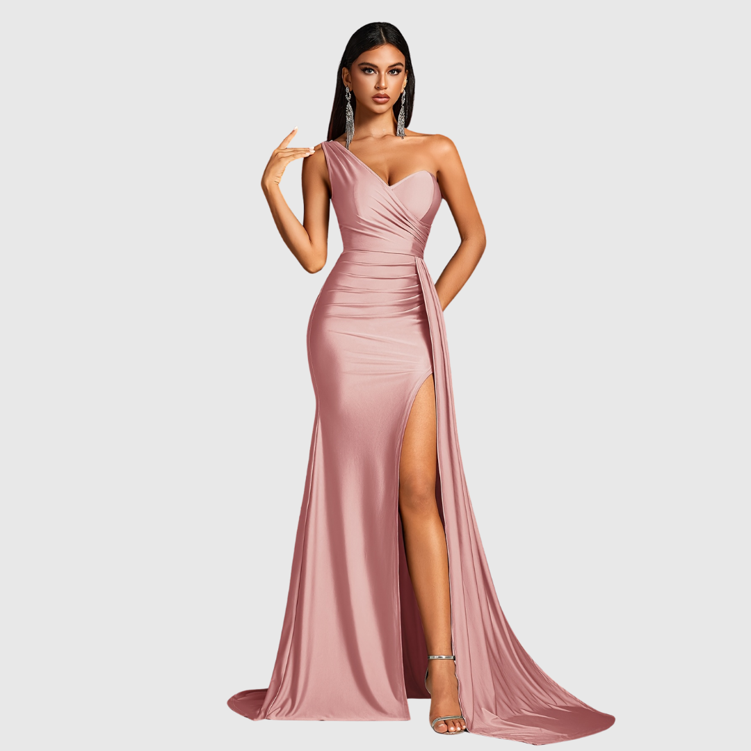One-Shoulder Mermaid Gown
