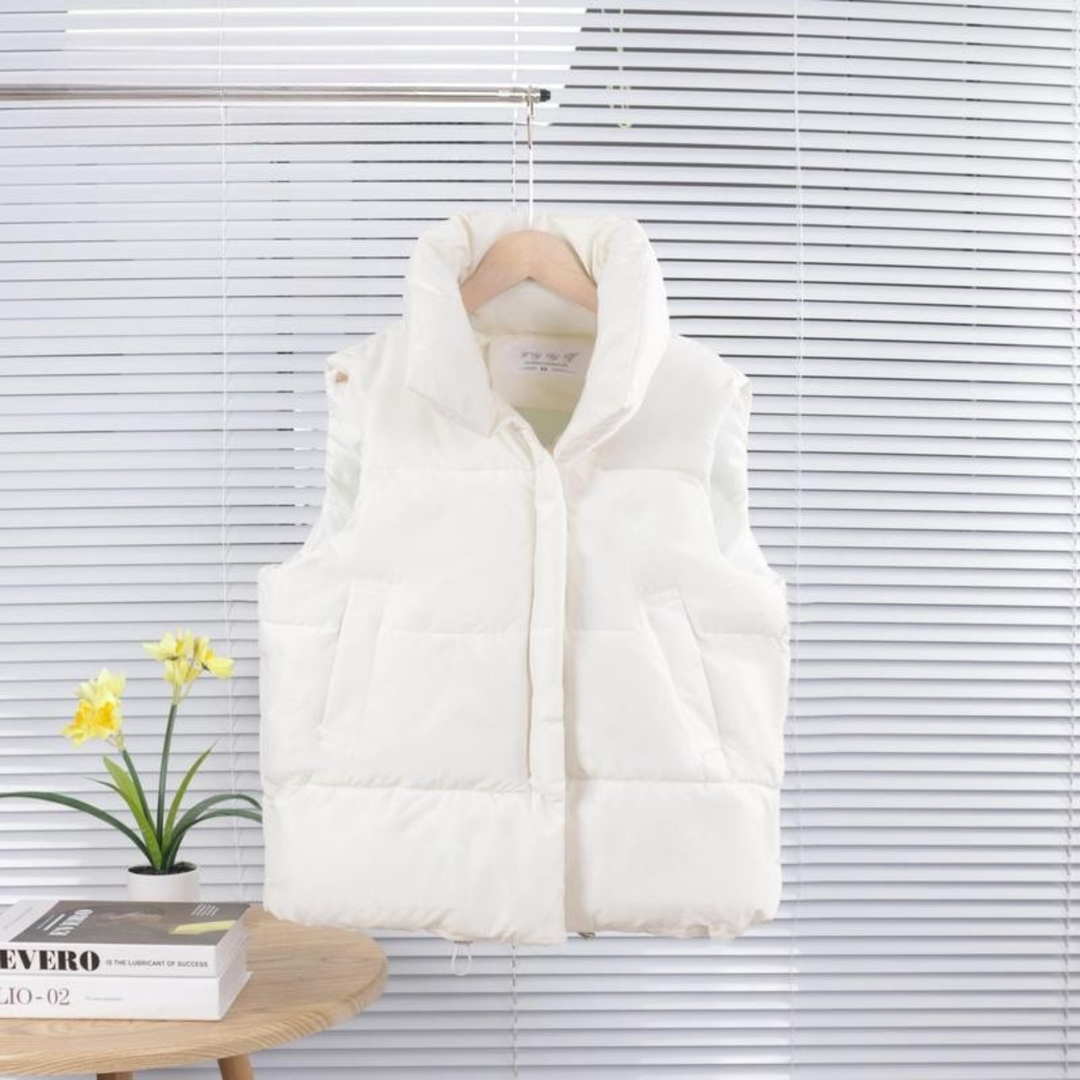 ALULA™ - Comfy Oversized High Neck Sleeveless Puffer Jacket