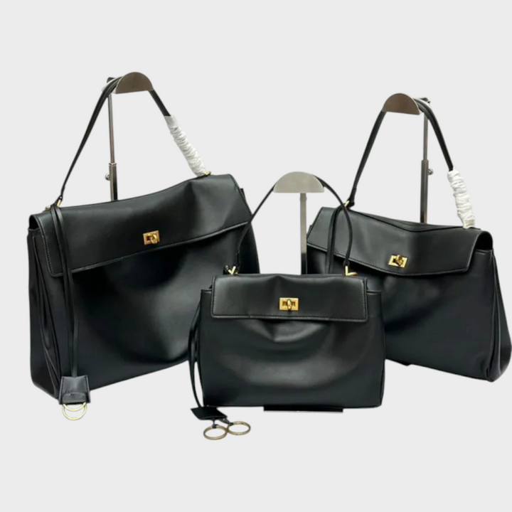 Jane | Structured Leather Bag with Magnetic Flap