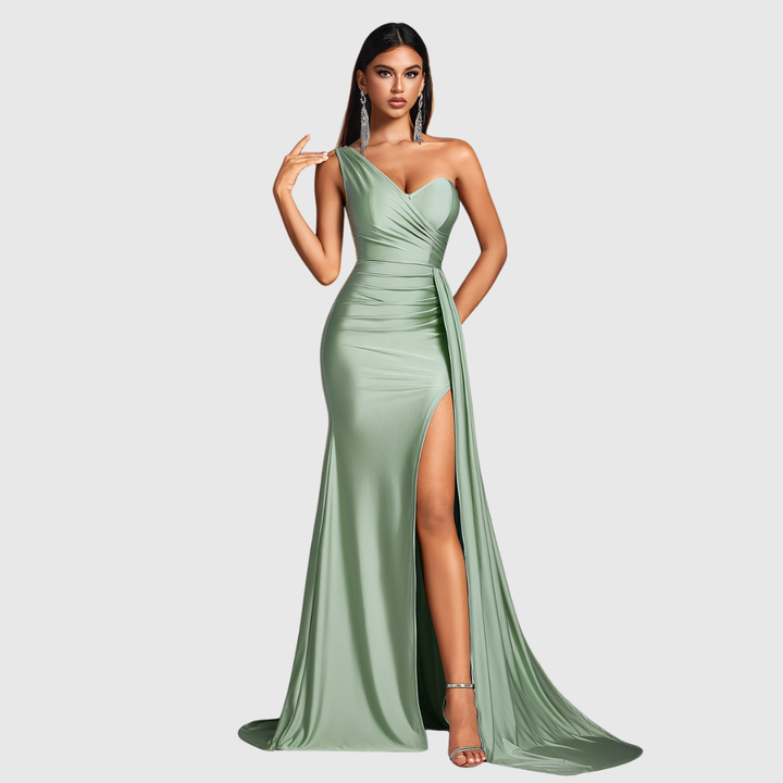 One-Shoulder Mermaid Gown
