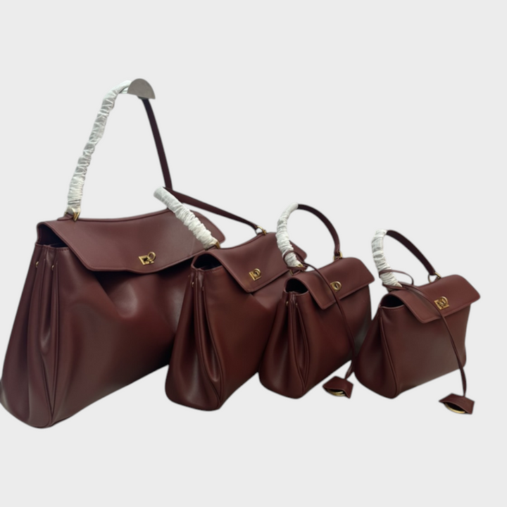 Jane | Structured Leather Bag with Magnetic Flap