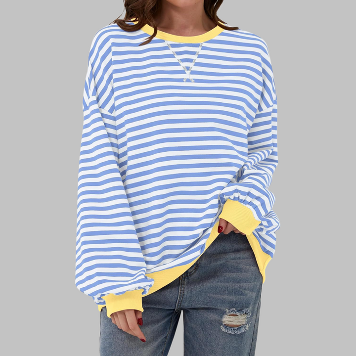 SVEA | Gestreiftes Langarm-Sweatshirt mit Rundhalsausschnitt (1 kaufen, 1 gratis dazu)