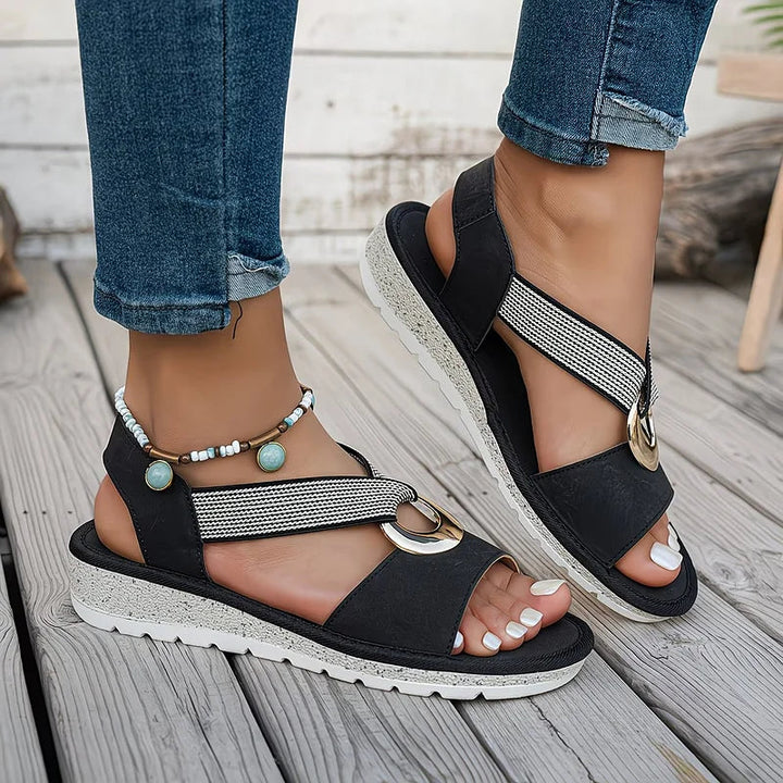 Doreen | Bequeme Slip-On Sandalen