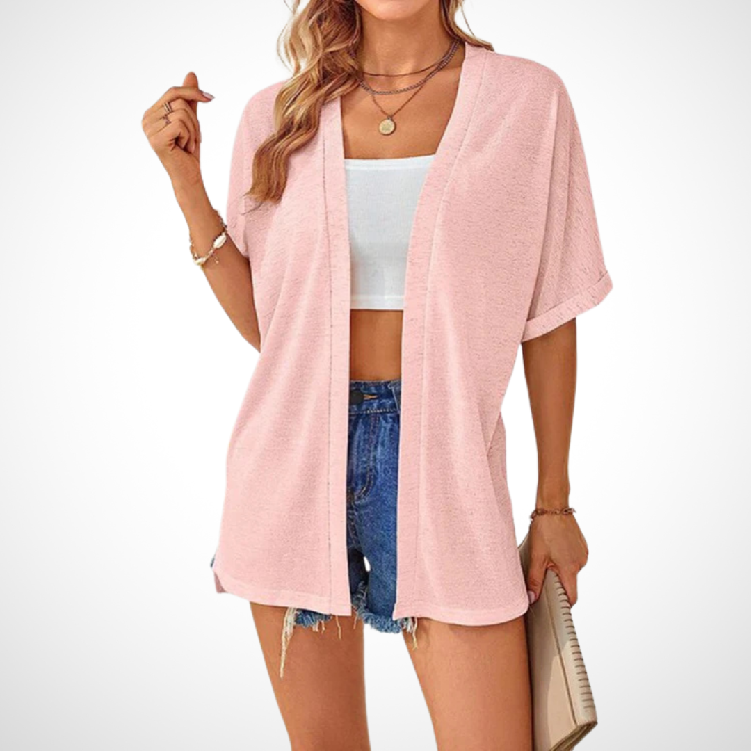 Jane | Flowing Short-Sleeve Cardigan