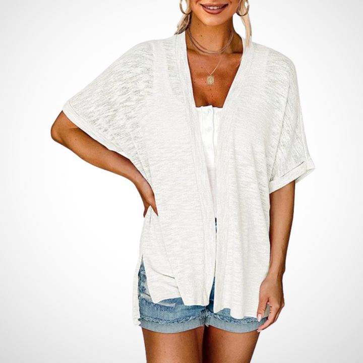 Jane | Flowing Short-Sleeve Cardigan