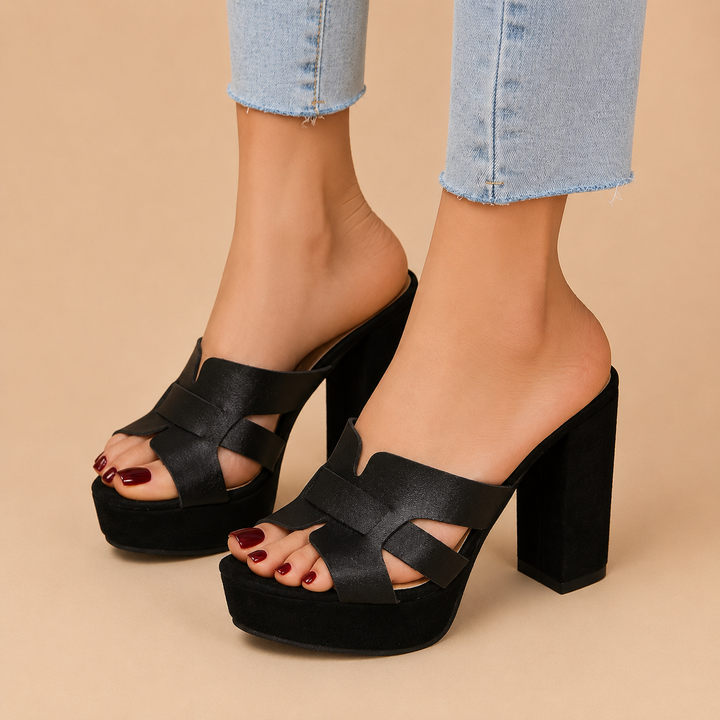 Elena™ | Mühelose Plattform-Eleganz Absatzschuhe