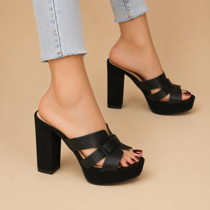 Elena™ | Mühelose Plattform-Eleganz Absatzschuhe