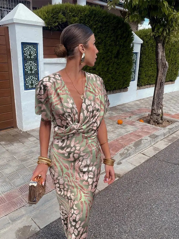 Copper Midi Dress