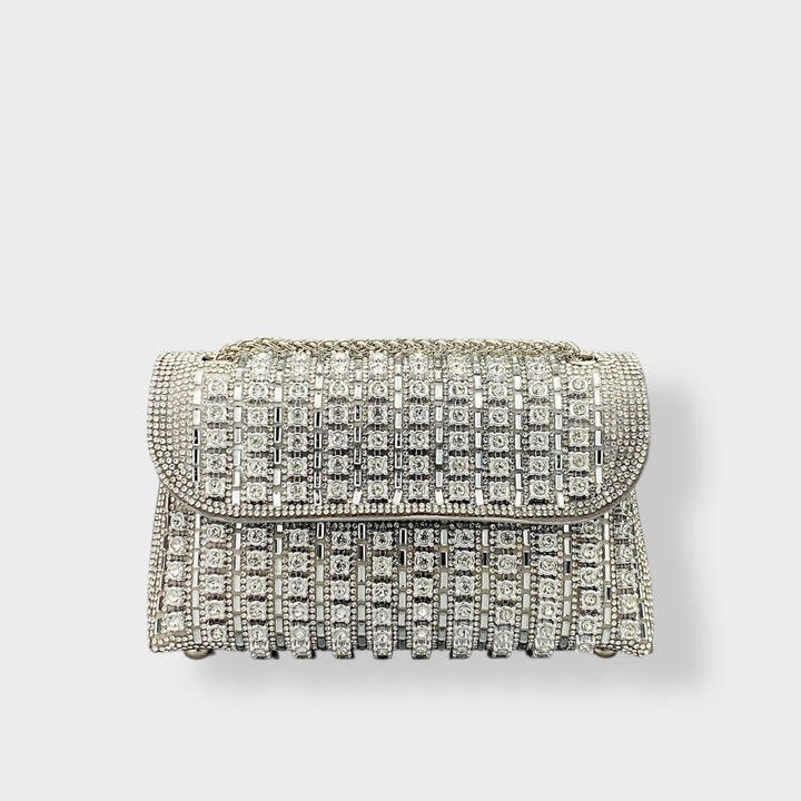 Jane | Chain Shoulder Bag with Colored Diamonds