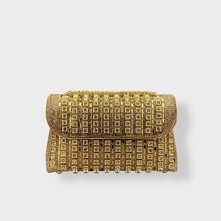 Jane | Chain Shoulder Bag with Colored Diamonds