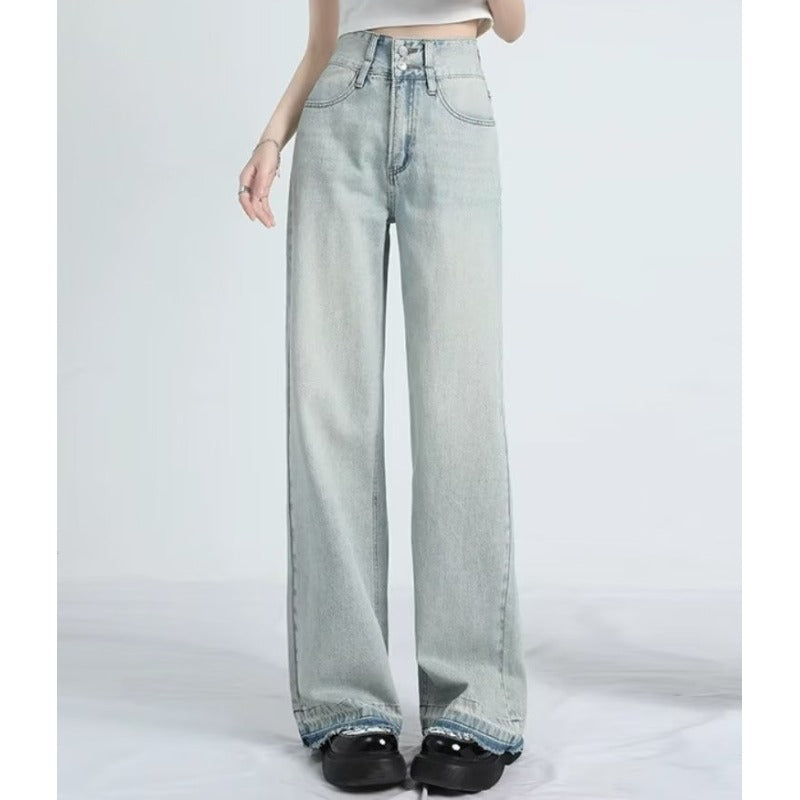 Summer Loose Fit Hem Jeans