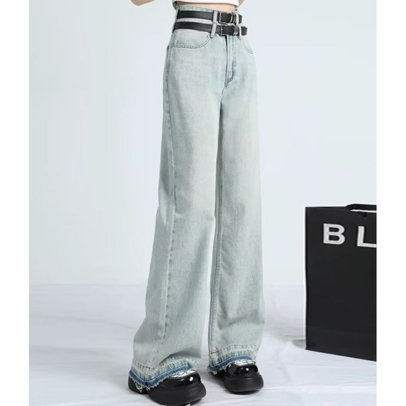 Summer Loose Fit Hem Jeans