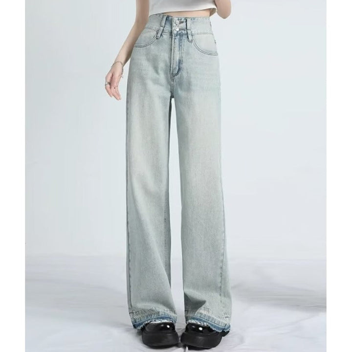 Summer Loose Fit Hem Jeans