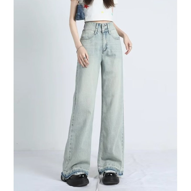 Summer Loose Fit Hem Jeans