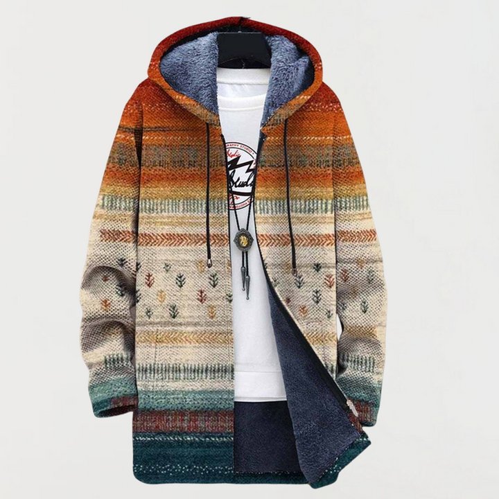Franziska – Striped Autumn Coat