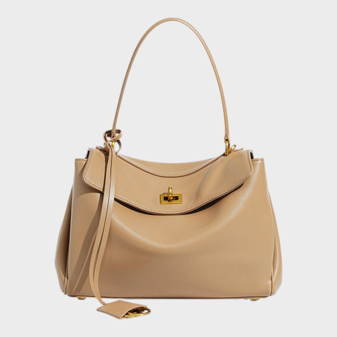 Jane | Structured Leather Bag with Magnetic Flap