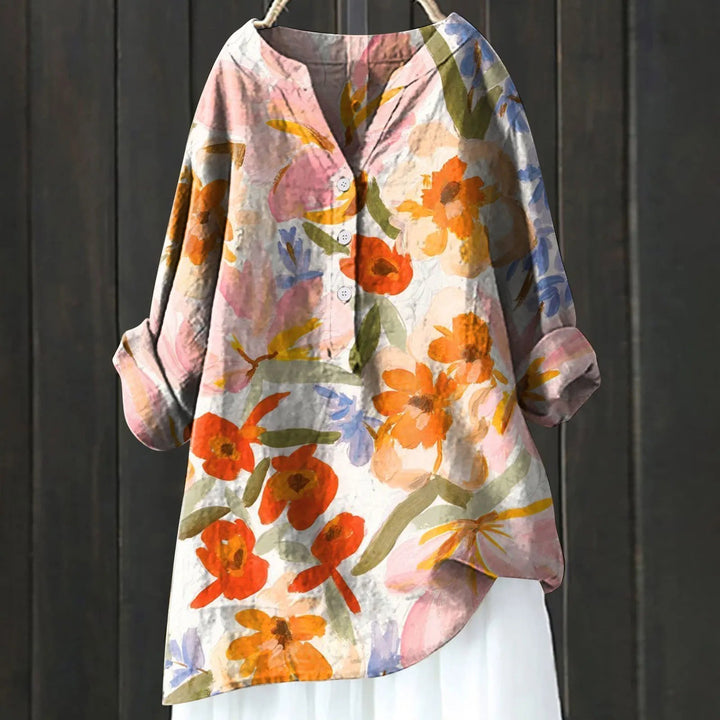 SVEA | Blumige französische Vintage-Bluse