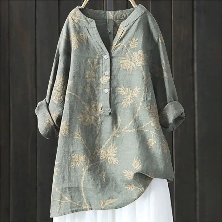 SVEA | Blumige französische Vintage-Bluse