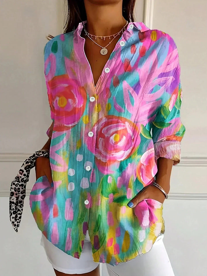 SVEA | Farbenfrohe Musterbluse