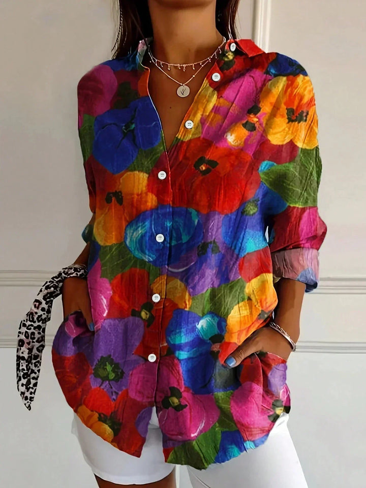SVEA | Bluse mit abstraktem Muster