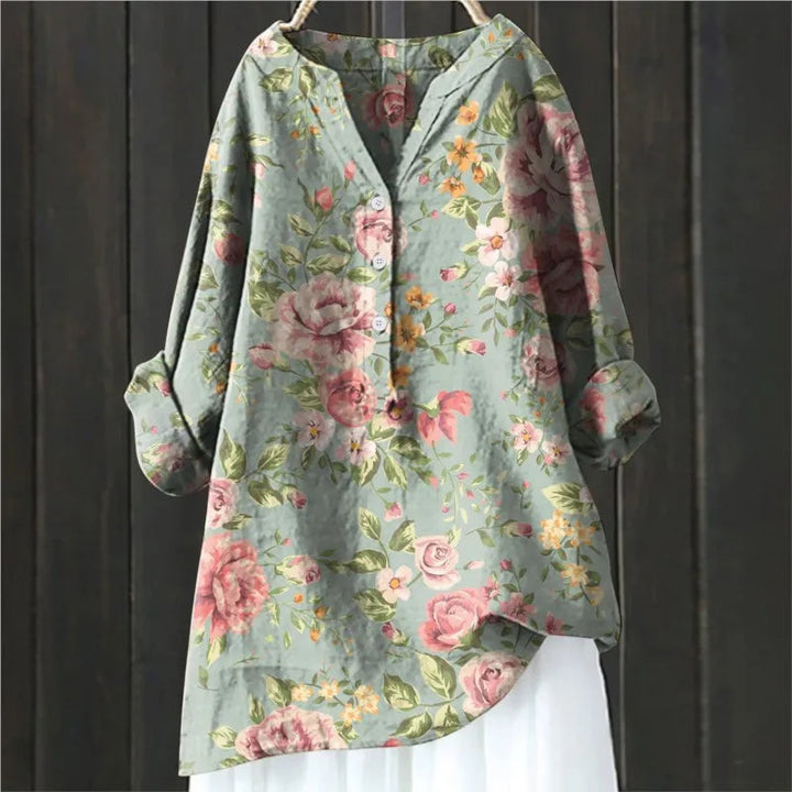 SVEA | Blumige französische Vintage-Bluse