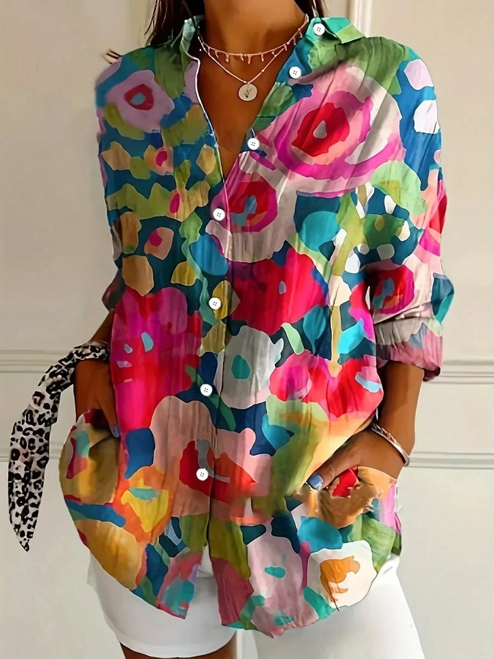 SVEA | Farbenfrohe Musterbluse