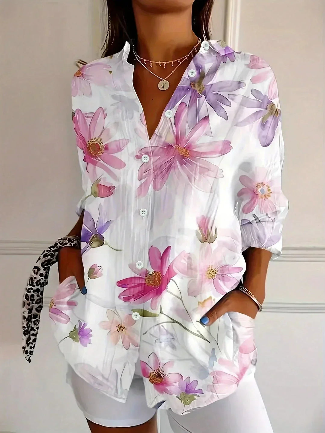 SVEA | Farbenfrohe Musterbluse