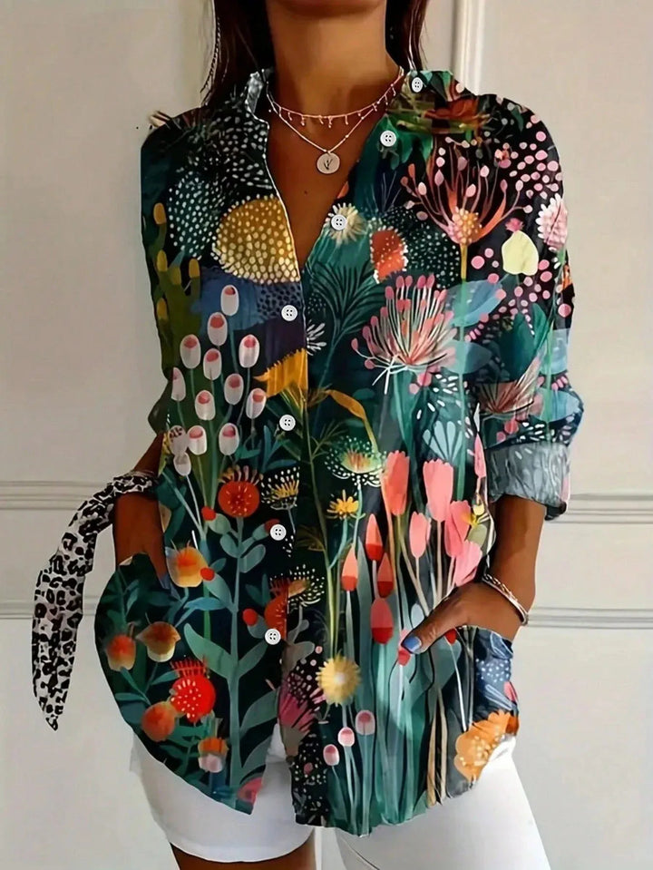 SVEA | Farbenfrohe Musterbluse