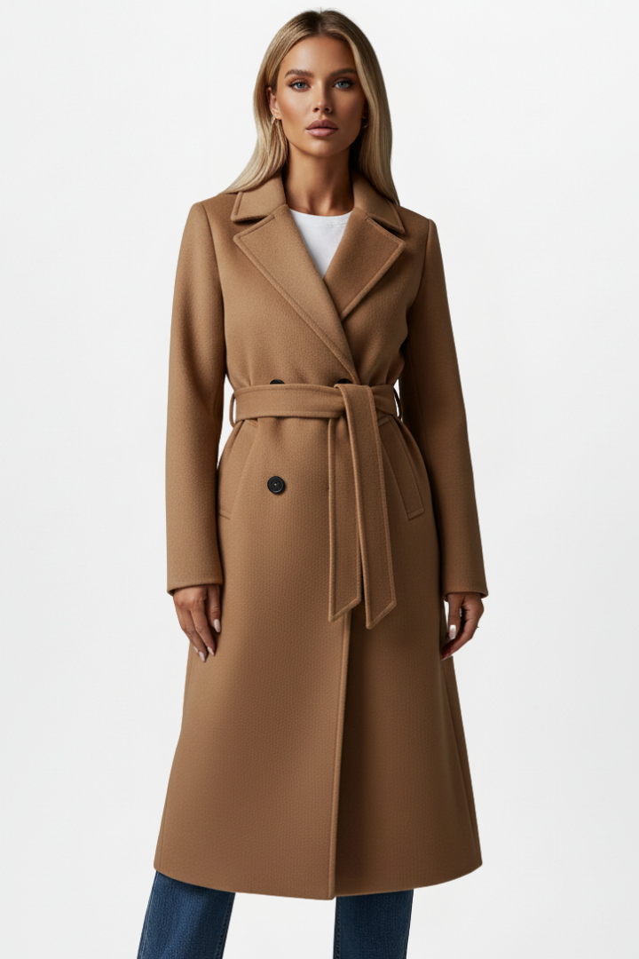 Double-Breasted Long Coat