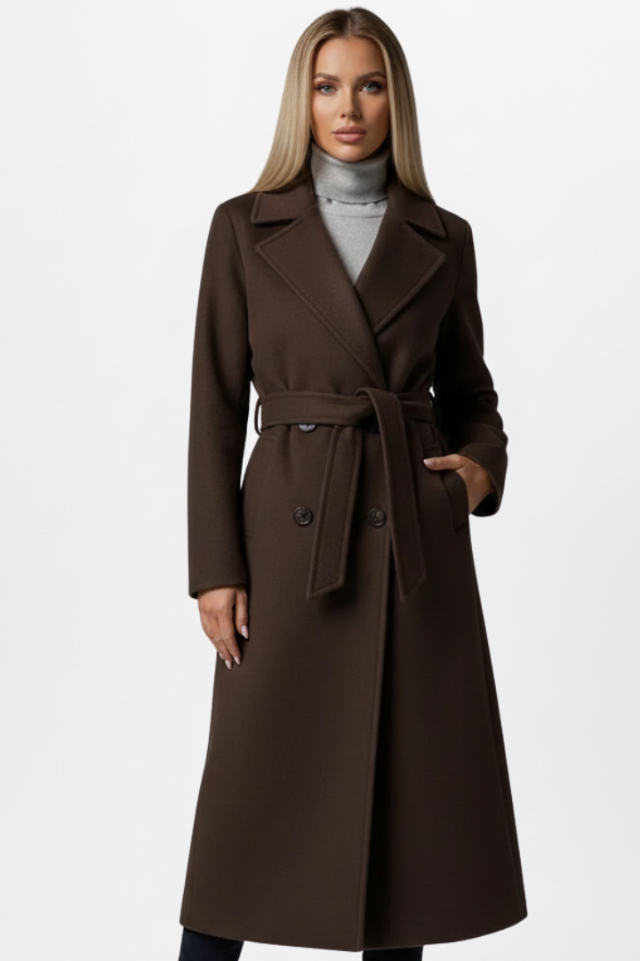 Double-Breasted Long Coat