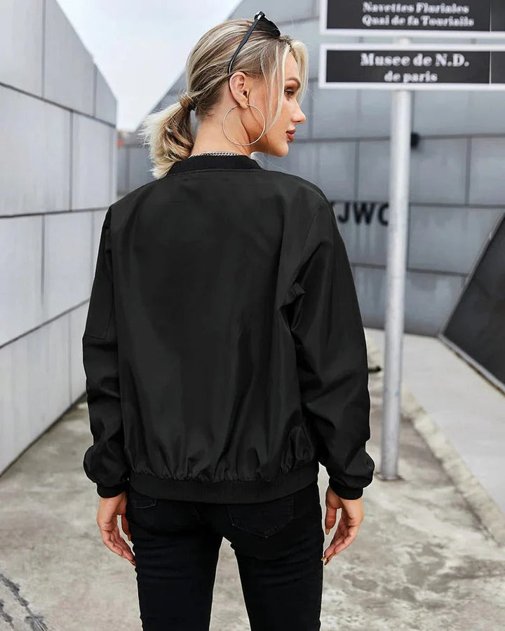 Classic Zip-Up Bomber Jacket