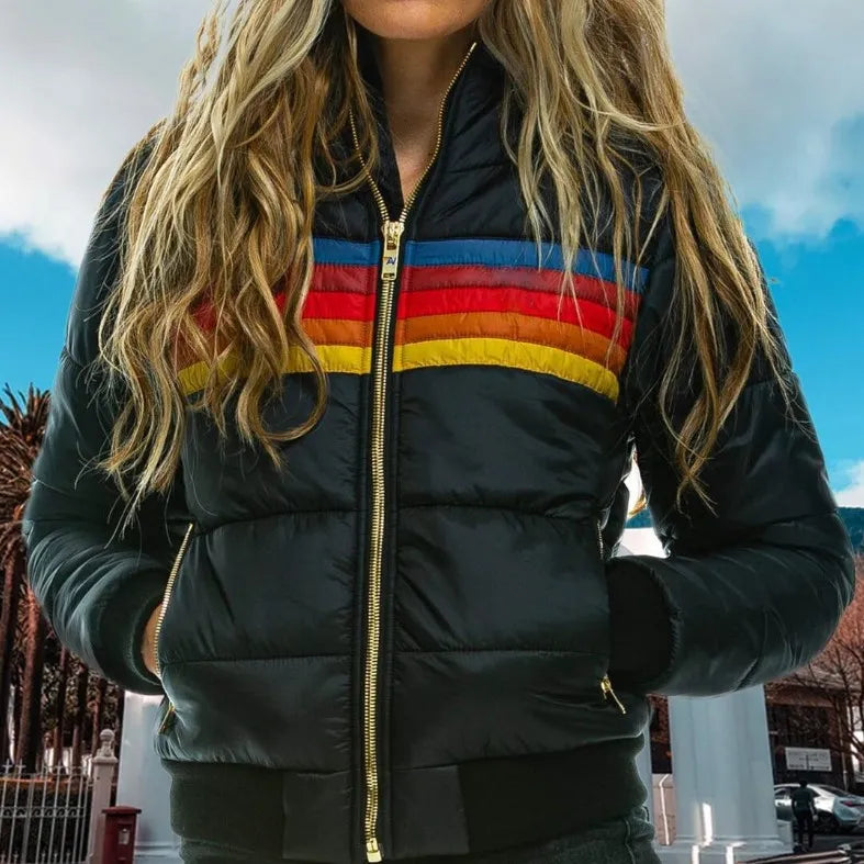Retro Hooded Puffer Jacket