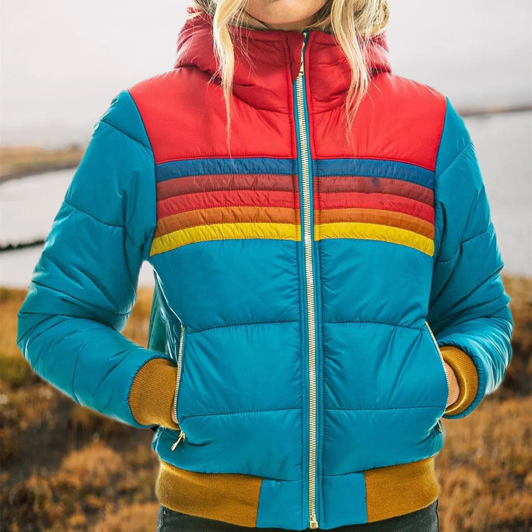 Retro Hooded Puffer Jacket