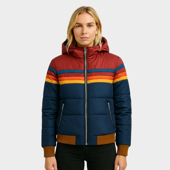 Retro Hooded Puffer Jacket