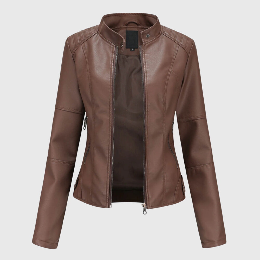 Giorgina - Elegant Leather Jacket for Women