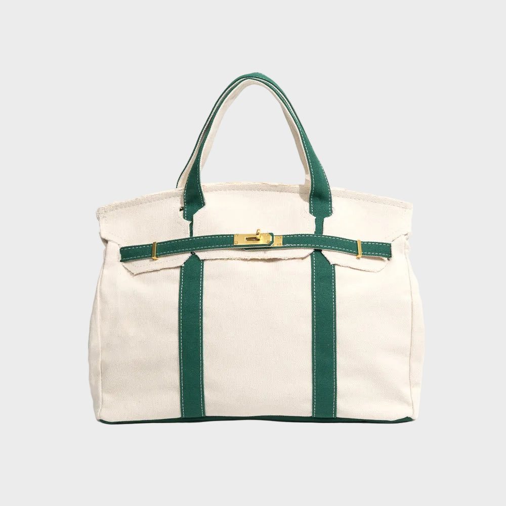 Jane | Structured Canvas Tote with Reinforced Handles