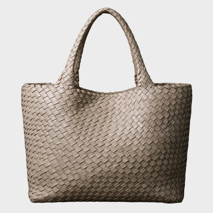 Hand-Woven Leather Tote