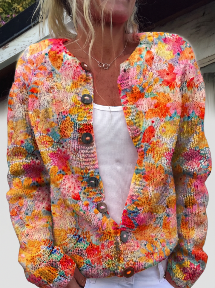 Helena™ | Cardigan with Blossom Sea