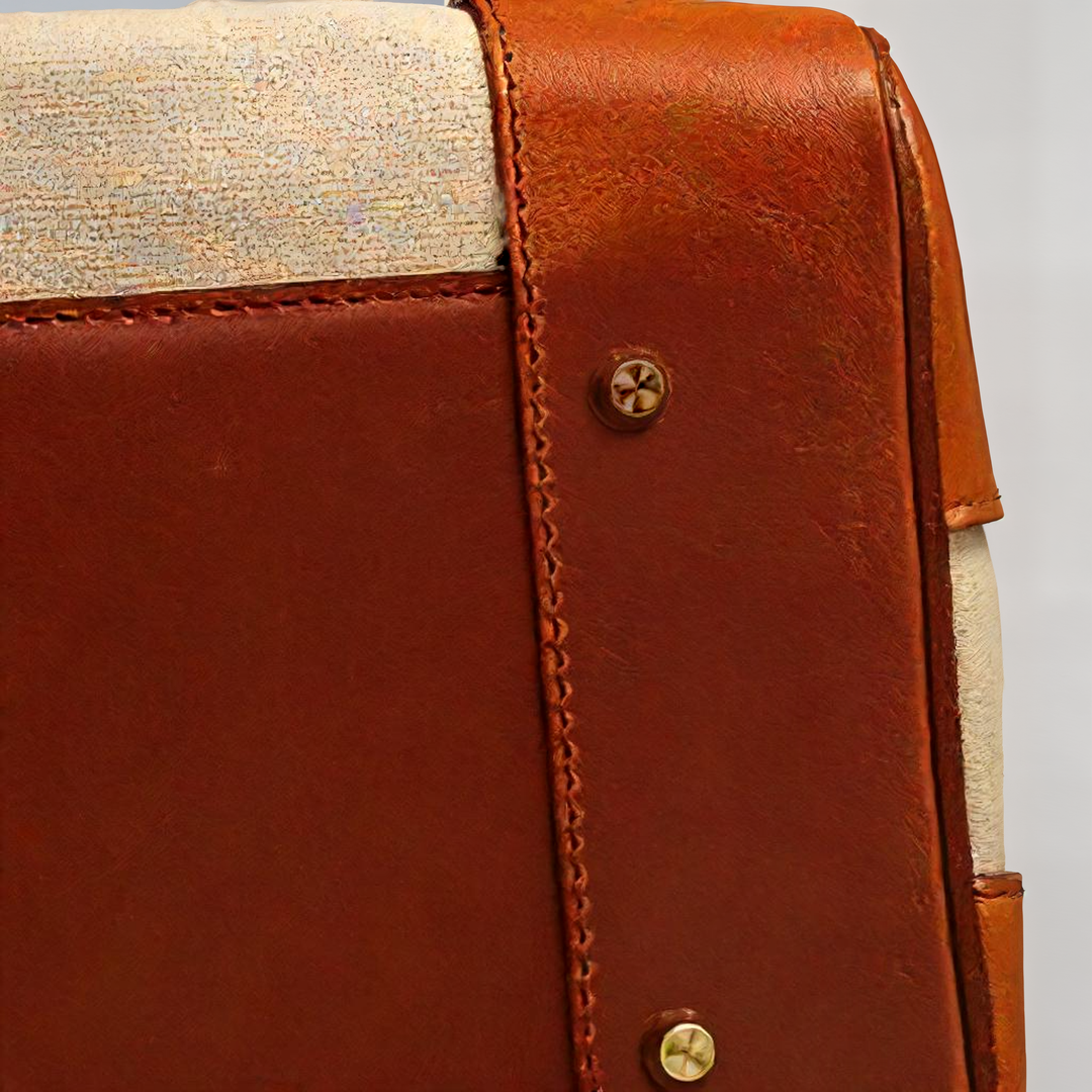 Jane | Leather Canvas Weekend Bag