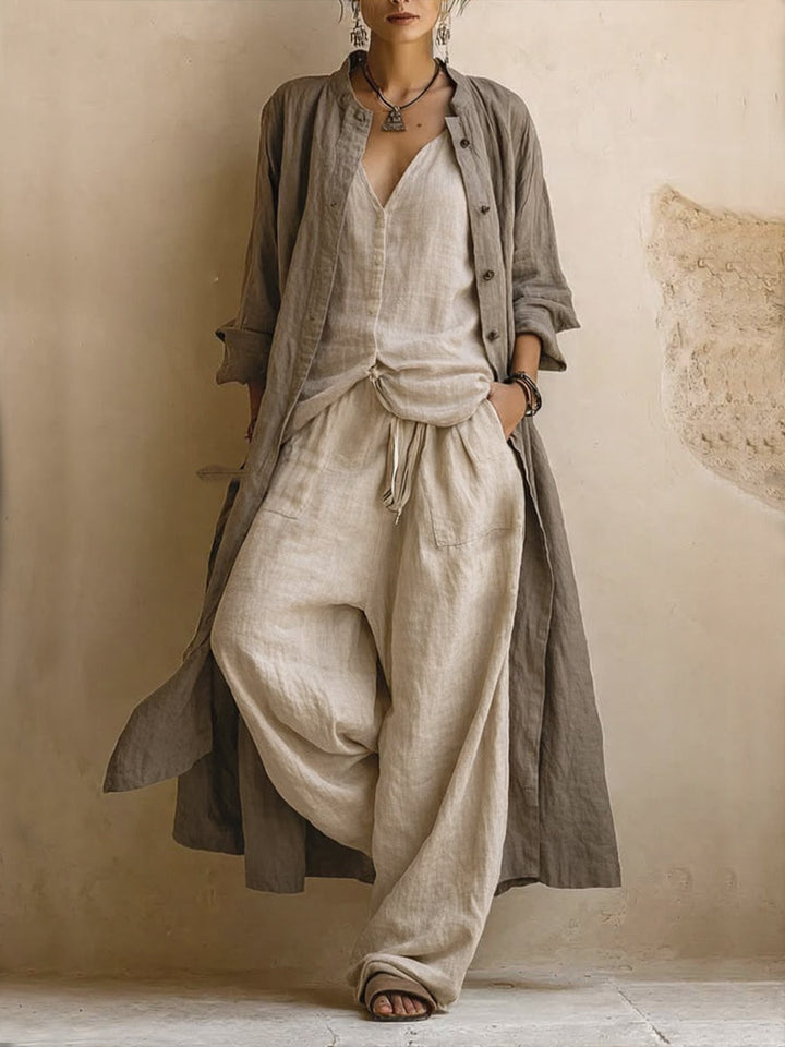 Bohemian Cotton & Linen 3-Piece Set